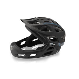 XLC All Mountain BH-F05 Full Face Helmet - Ultimate Protection for Trails and Downhill, Black, 52-56 cm