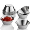 Nechtik Small Sauce Cups, Stainless Steel Ramekin Dipping Sauce Cup,