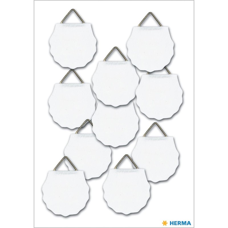 Herma 5752 Picture Hanger (Pack of 10), White, 30 mm