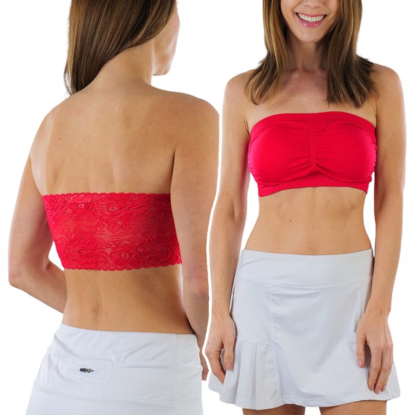 ToBeInStyle - Brasier de tubo tipo bandeau para mujer, tamaño