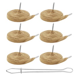 Mandala Crafts Tan Drawstring Replacement Draw Cord for Sweatpants Waist - 6 55 Inch Cotton Flat Drawstring Cord Hoodie String Replacement & Drawstrings Threader