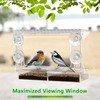 Gbekery Window Bird Feeder for Outdoors with Strong Suction Cups,