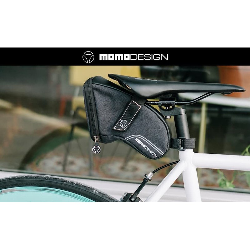 MOMODESIGN Bolsa de sillín para bicicleta SB01, universal para bicicleta