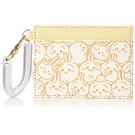 Chiikawa 0010 Pass Case, Commuter Pass Case, Card Case, Synthetic Leather, Mini, Small, Strap, Coil Chain, Thin, Women's, Men's, College Students, High School Students, Commuting to Work or School,