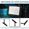 ZHPINGMX 100W LED Flood Light Outdoor, 10000LM Super Bright Floodlight