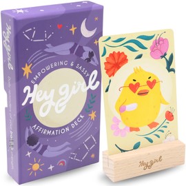Good Egg Greetings Hey Girl Sassy Affirmation Cards for Women - 60 Positive Daily Affirmations - Motivational & Inspirational Cards with Quotes for Self Love - Holiday or Birthday Gifts for Women