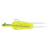 Tsunami Glass Minnow Teaser Fluke Jig w/Silicone Skirt 3/8oz Chartreuse
