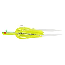 Tsunami Glass Minnow Teaser Fluke Jig w/Silicone Skirt 3/8oz Chartreuse