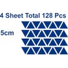 Removable Dark Blue Triangle Wall Decals + 128pcs x 2
