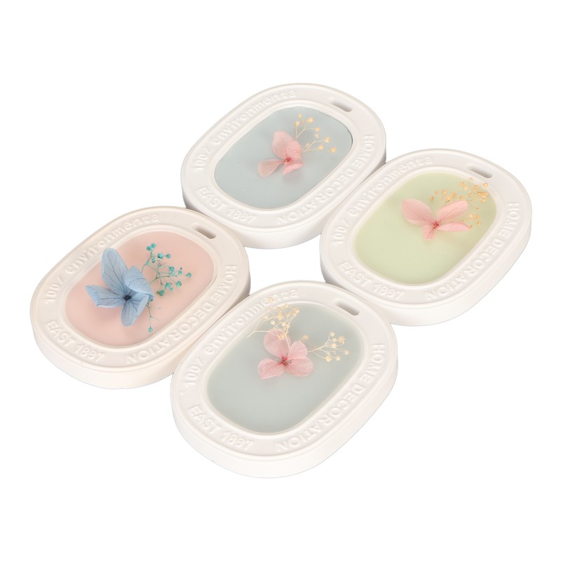 4PCS Set Wardrobe Aromatherapy Wax Tablets Long Lasting Floral Scent