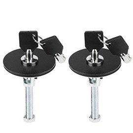 Hood Lock Car Universal Bonnet Cover Lock Key Pin Kit Security Lock Pin Locking Hood Kit Latch(Black)