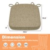 SINOSSO Memory Foam Chair Cushions for Folding Chairs 4 Pack,