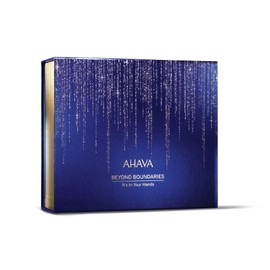 AHAVA It's In Your Hands Gift Set - Includes Mineral Hand Creams of Sea-Kissed, Vivid Burgundy & Spring Blossom, 3 x 3.4 Fl.Oz & Sample Crystal Osmoter X6 Serum