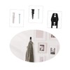 Tofficu 2pcs Wall-Mounted J Shape Double Hooks Heavy Duty Garage
