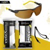 voltX GT ADJUSTABLE Bifocal Reading Safety Glasses (Brown Lens +2.5),