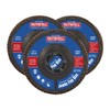 Faithfull FAIFD11580Z3 115mm Flap Disc Zirconium Set - 80 Grit,