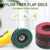 Keadic 8Pcs Nylon Fiber Flap Disc for Bench Grinder, 4