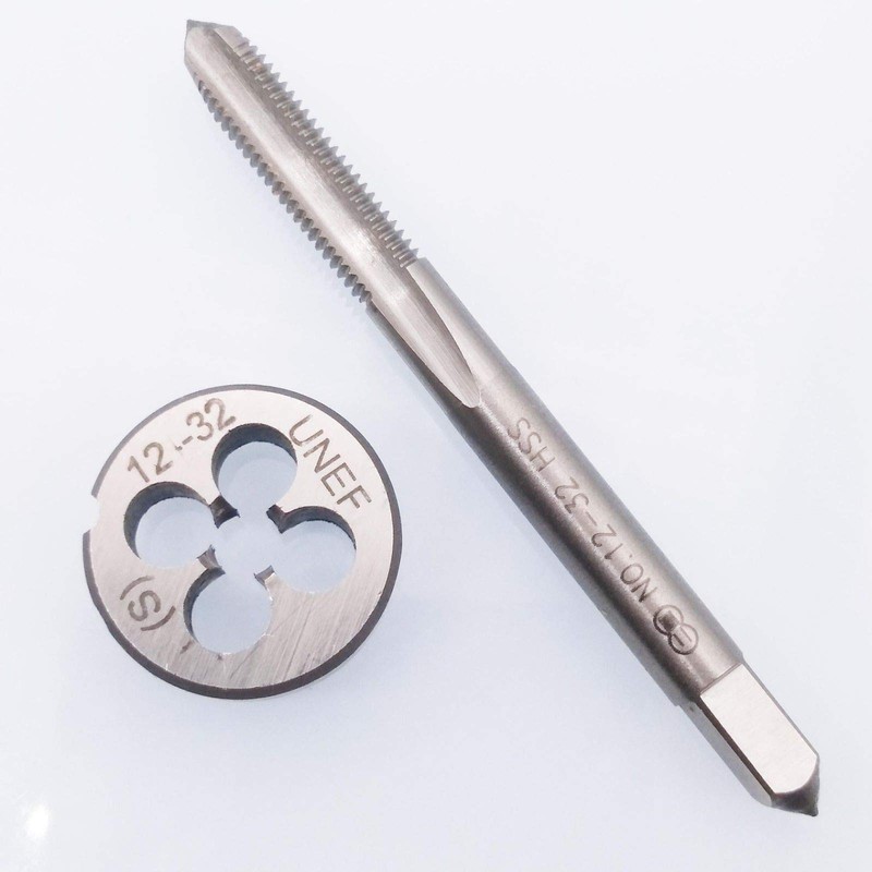 HSS 12-32 UNEF Tap and 12-32 UNEF Die Right Hand