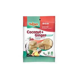 Dulzura Borincana Energy Bites Vegan Coconut Ginger Snack Bars, 4.4 Ounce Bag