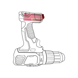 StealthMounts Locking Milwaukee Tool Holder 4 Pack of Milwaukee Tool Holder M18 Mount | Milwaukee Tool Organizer | Milwaukee Tool Storage | Milwaukee Drill Holder | M18 Tool Holder | Made in UK