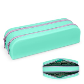 FQDGTFA Daily Contact Lens Organizer, Water-Resistant Silicone Case with Clearly Labeled R & L, Disposable Daily Contact Lens Case Organizer Double Sided Portable Contact Lens Travel Case Portable