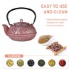 Cast Iron Teapot,SECHUDO Pink Tea Kettle,Japanese Cast Iron Teapot with
