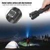 P90 Super Bright IPX4 Waterproof LED Flashlight USB Charging Zoom