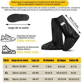 TOPONE Botas para Lluvia, Protector de Zapato Impermeable para Hombre Mujer