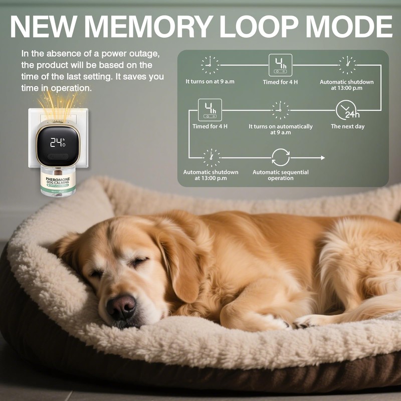 Pheromones Diffuser Dog Calming 4 in 1 Appeasing Relaxing Diffuser