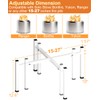 Garbuildman 15-27 Inch Universal Firepit Stand for Solo Stove Bonfire