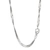 NKlaus Double Curb Chain Twisted 925 Silver 2.5 mm Wide