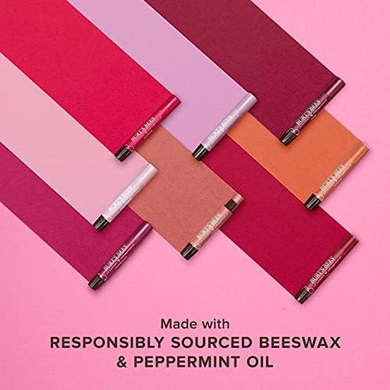 Burt's Bees Lip Shimmer, Guava, 2.7 ml Tubes (Pack of 4)