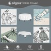 Allgala 6-Pack Premium Plastic Table Cover Medium Weight Disposable Tablecloth-6PK