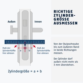 ABUS K60N4530 Euro Profile Thumbturn Cylinder