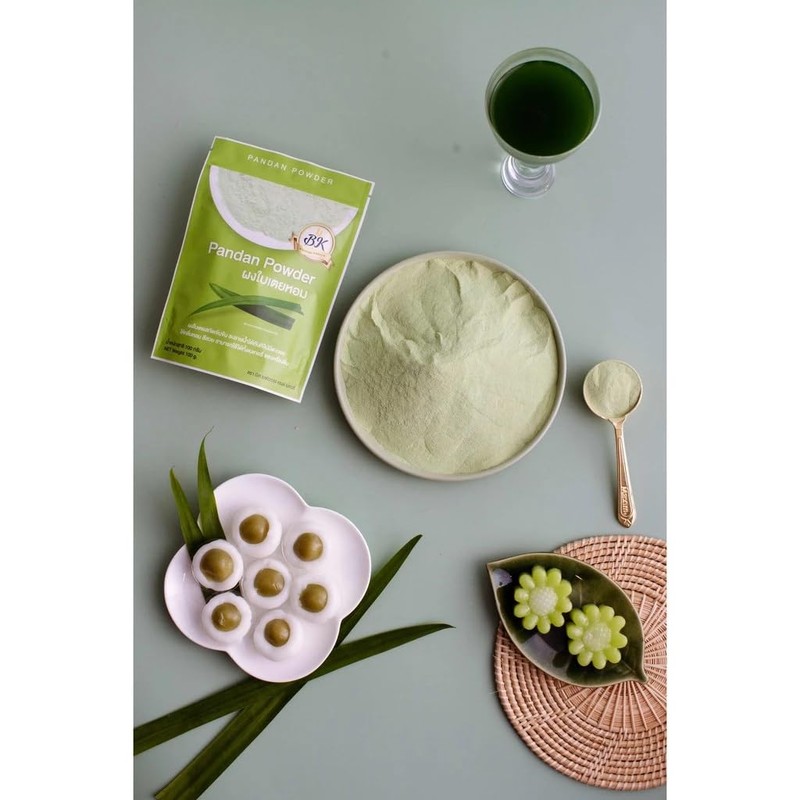 (Pack of 2) บีเค 100% Pure Pandan Leaf Powder -