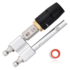 SYFLHYP 3rd Gen Adjustable Downstream Soft Wash Nozzle-M5 Twist Nozzle(0–60° Range),1/4"Quick Connect, 3-7 GPM,for jrod pressure washer nozzle&x jet spray nozzle pressure washer