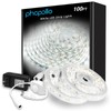 phopollo White LED Strip Lights, 100ft (2 Rolls of 50ft)