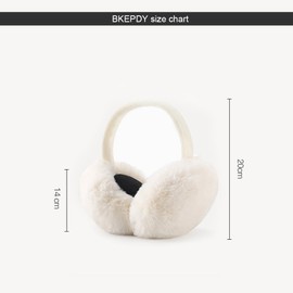 BKEPDY Winter Ear Muffs Ear Warmers Women's Foldable Warm Plush Earmuffs Faux Fur Cold Winter Accessories Outdoor Winter for Women Girls Skiing Running Camping, b