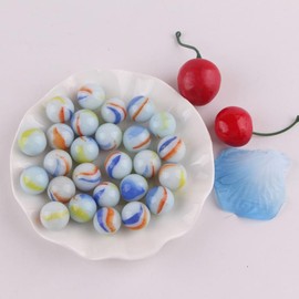 DECHOUS 50pcs Colored Glass Marbles Glass Marbles Bulk Glass Marbles Kids Nostalgia Glass Balls