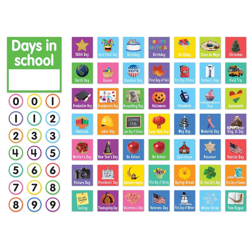Colorful Calendar Bulletin Board