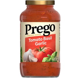 Prego Italian Tomato Sauce with Basil & Garlic, 24 oz Jar
