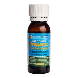 Solutions 4 Health Oil of Wild Oregano & Olive Leaf Extract - Fortified Defence, 50ml