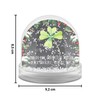 Mr. & Mrs. Panda Snow globe flower clover leaf gift,