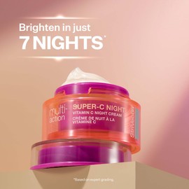 StriVectin Super-C Night Vitamin C Night Cream, Brightening & Firming, Boost Skin Dullness with Hyaluronic Acid, 1.7 Oz