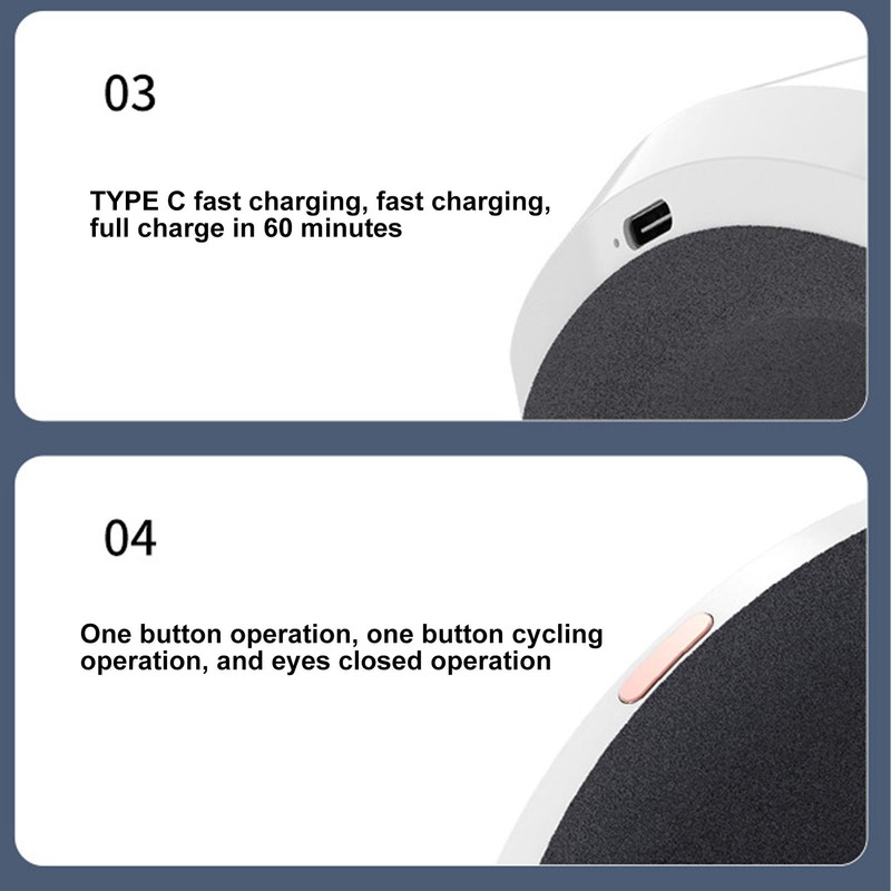 Eye Massager Smart Bluetooth Heating Vibration USB Charging Eye Massage