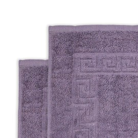 Sweet Needle 2 Pack Bath Mat (50 x 70 cm), Hotel Quality, Highly Absorbent, 1000 g/m², 100% Cotton, Super Soft, Washable Floor Shower Foot Towel (No Bathroom Rug), Anthracite