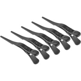 BESPORTBLE 5 Piezas Pinzas para Negro de Grandes Cocodrilo Cabello División de Peinado y Corte, Agarre Firme, Uso en Lavado Facial y Perm