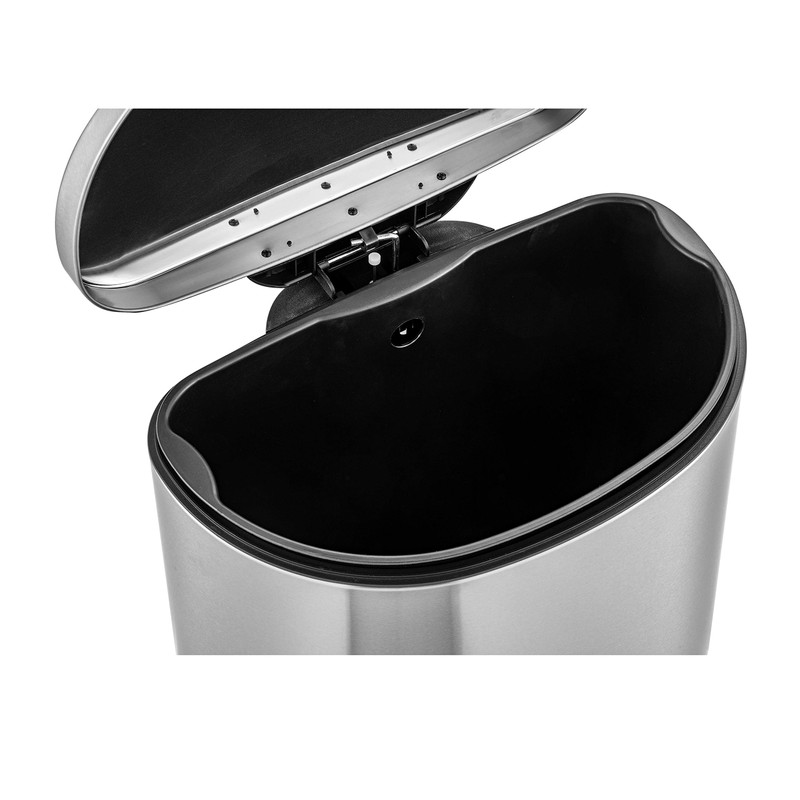 QUALIAZERO 50L/13 Gallon Stainless Steel Trashcan, Soft Close Lid &