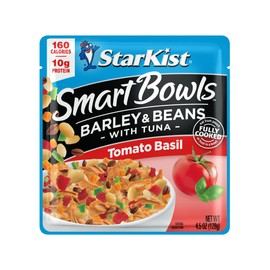 StarKist Smart Bowls Tomato Basil, 4.5 oz Pouch (Pack of 12) - Features Barley & Beans with Wild Caught Light Tuna