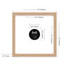 6x6" Square Picture Frame, Display Pictures 2x2" With Mat or